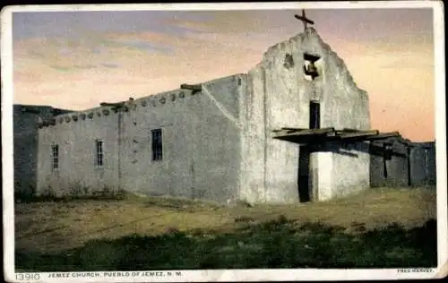 Ak Jemez Pueblo New Mexico Vereinigte Staaten, Jemez Church