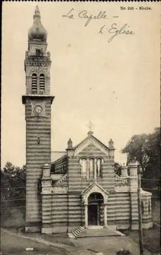 Ak La Chapelle Aisne, Église Sainte-Grimonie