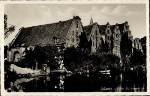 Ak Hansestadt Lübeck, Alte Salzspeicher