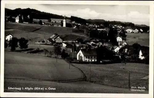 Ak Scheidegg im Allgäu Schwaben, Totalansicht, Blick von Osten