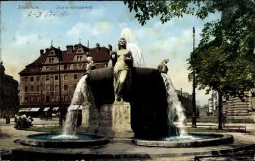 Ak München, Nornenbrunnen