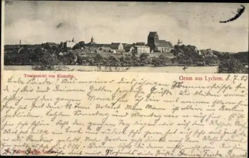 Ak Lychen in der Uckermark, Totalansicht von Kienhofen