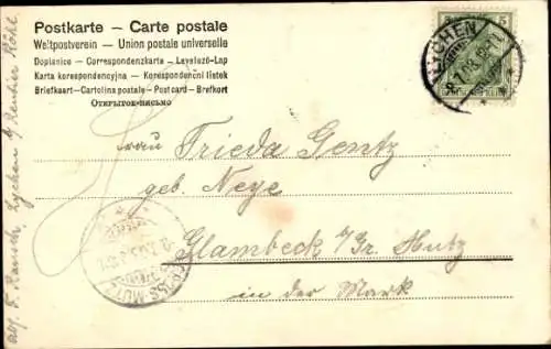 Ak Lychen in der Uckermark, Totalansicht von Kienhofen