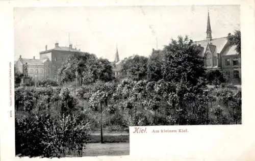 Ak Kiel Schleswig Holstein, Am kleinen Kiel