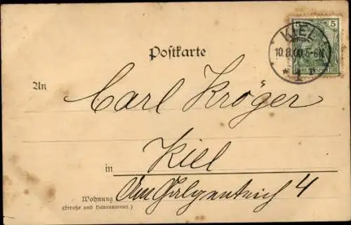 Ak Düsternbrook Kiel, Düsternbrooker Allee