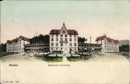 Ak Saales Saal Elsass Bas Rhin, Sanatorium Tannenberg, Gesamtansicht
