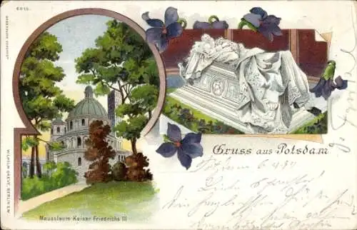 Litho Potsdam, Mausoleum Kaiser Friedrich III.