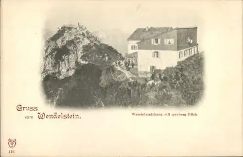 Ak Bayrischzell im Mangfallgebirge Oberbayern, Wendelstein, Wendelsteinhaus