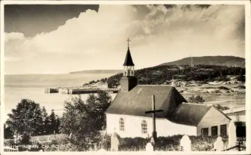 Ak Tadoussac Québec Kanada, Indian Church, Grabsteine