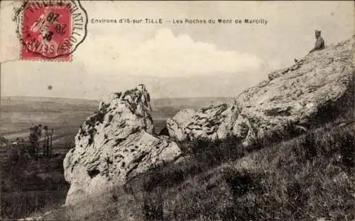 Ak ist sur Tille Côte-d’Or, Les Roches du Mont de Marcilly