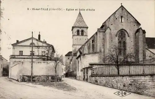 Ak Is sur Tille Côte-d'Or, Kirche, Asylraum