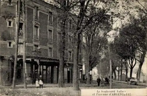 Ak Colombes Hauts de Seine, Boulevard de Valmy, Avenue d’Argenteuil