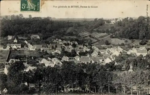 Ak Bitry Oise, Panorama, Ferme de Gamet