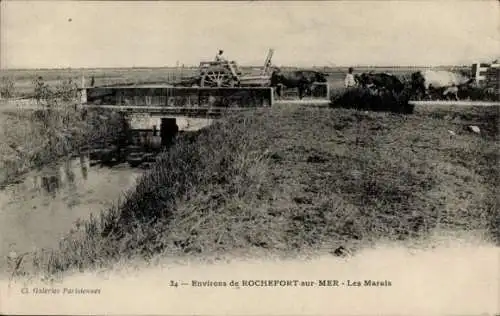 Ak Rochefort sur Mer Charente Maritime, Les Marais