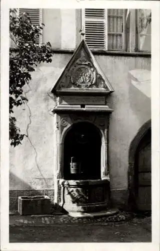 Ak Kaysersberg Elsass Haut Rhin, Brunnen