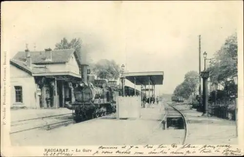 Ak Baccarat Meurthe et Moselle, La Gare