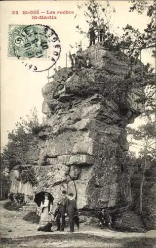 Ak Saint Dié des Vosges, Les roches St-Martin