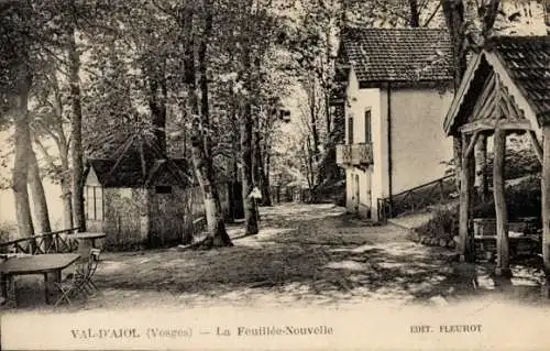 Ak La Feuillée Nouvelle Le Val d'Ajol Lothringen Vosges, Terrasse, Gebäude