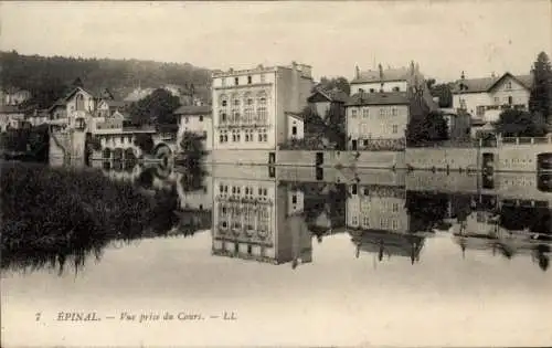 Ak Épinal Lothringen Vosges, vue prise du Cours