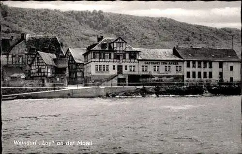 Ak Lay an der Mosel Koblenz, Gasthof Zum Anker