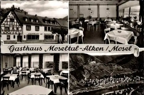 Ak Alken an der Untermosel, Gasthaus Mosetal, Bes. Anton Schnee