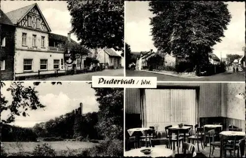 Ak Puderbach im Westerwald, Gasthof Geschwister Weber