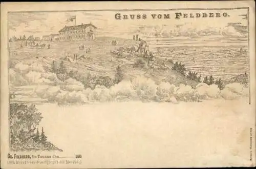 Vorläufer Litho Niederreifenberg Schmitten im Taunus, Großer Feldberg