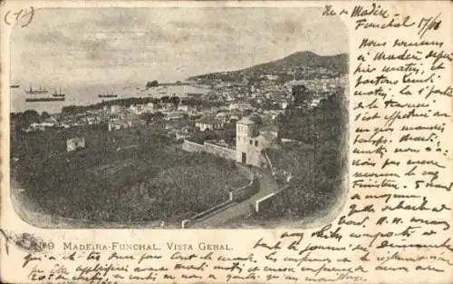 Ak Insel Madeira Portugal, Gesamtansicht