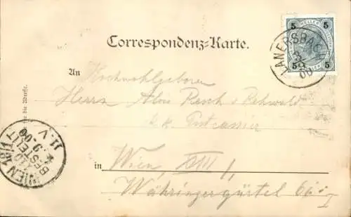 Ak Lanersbach Tux im Zillertal in Tirol, Teilansicht, Gasthaus Stock