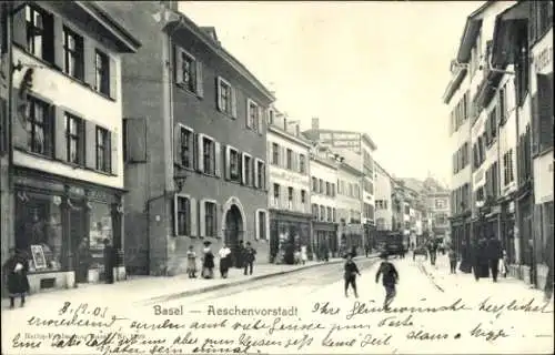 Ak Basel Stadt Schweiz, Aeschenvorstadt