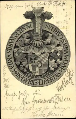 Studentika Ak Aenania sei's Panier, Treu und Frei