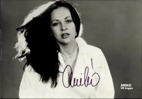 Ak Schauspielerin und Sängerin Aniko, Portrait, Autogramm