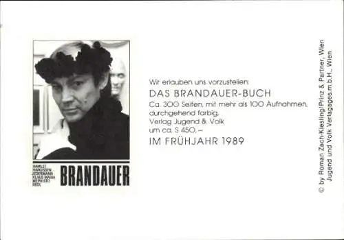 Ak Schauspieler Klaus Maria Brandauer, Portrait, Autogramm