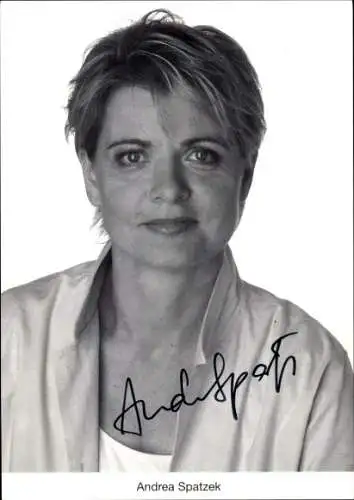 Ak Schauspielerin Andrea Spatzek, Portrait als Gabi Zenker in Lindenstraße, Autogramm