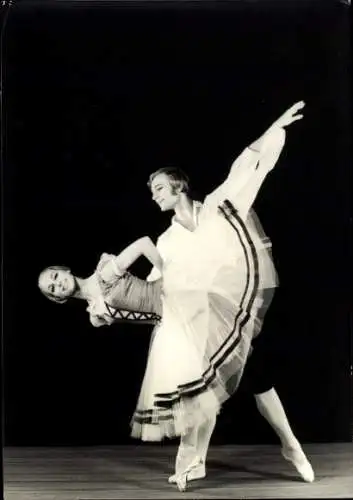 Ak Schauspieler Bernd Dreyer, Schauspielerin, Ballettszene, Autogramm