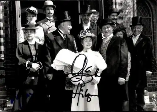 Foto Schauspieler Günter Pfitzmann, Barbara Schöne und Dagmar Biener, Filmszene