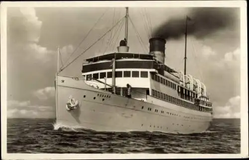 Ak Salonschnelldampfer Rugard, Reederei Braeunlich Stettin, Sassnitz Linie