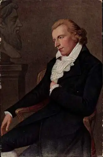 Künstler Ak Simanowiz, L., Dichter und Schriftsteller Friedrich von Schiller, Portrait