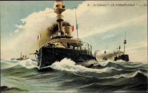 Ak Französisches Kriegsschiff, Le Formidable, Cuirasse