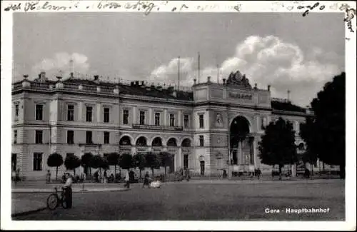 Ak Gera in Thüringen, Hauptbahnhof
