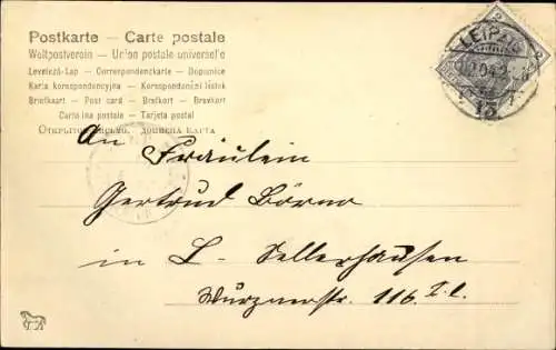 Buchstaben Ak R, Liebespaar, Kuss