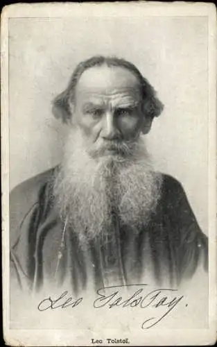 Ak Russischer Schriftsteller Lew Nikolajewitsch Tolstoi, Portrait