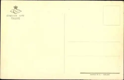 Künstler Ak Stöwer, Willy, MS Saturnia, Cosulich Line