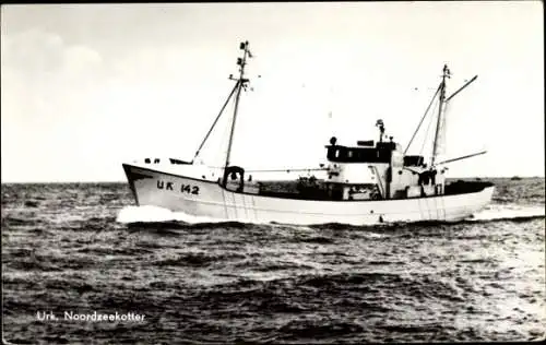 Ak Urk Flevoland Niederlande, Nordseekutter, Fischerboot