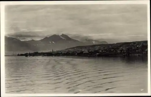 Ak Tromsø Tromsö Norwegen, Fjordansicht