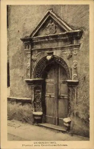 Ak Dornburg Camburg in Thüringen, Portal am Goetheschloss