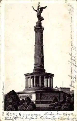 Ak Berlin Tiergarten, Siegessäule