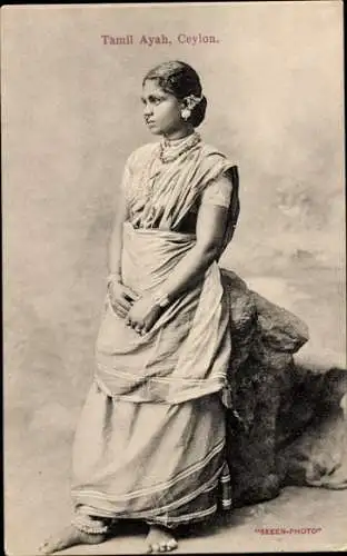 Ak Ceylon Sri Lanka, Tamil Ayah, Portrait