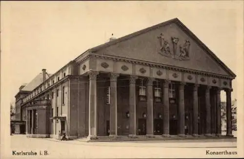 Ak Karlsruhe in Baden, Konzerthaus