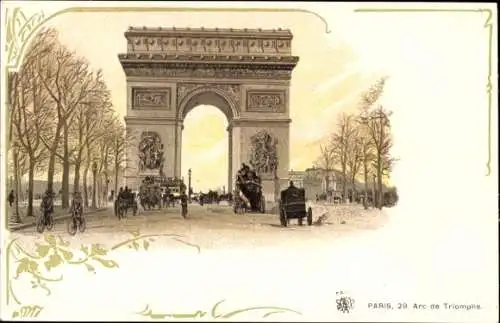 Ak Paris VIII, Triumphbogen, Arc de Triomphe